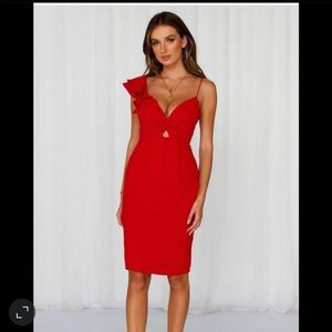 New with tag red dress